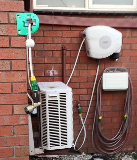 Example of Hose Guide being used with Retractable Hose Reel